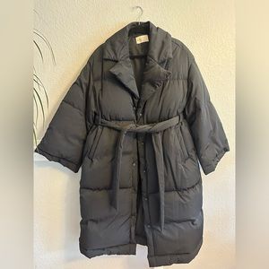 Nap Loungewear oversized maxi puffer coat fits sizes S,M,L